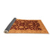 Sideview of Oriental Orange Traditional Rug, urb707org