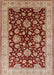 Mid-Century Modern Red Oriental Rug, urb707