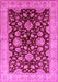 Oriental Pink Traditional Rug, urb707pnk