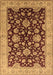 Oriental Brown Traditional Rug, urb707brn