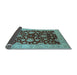 Sideview of Oriental Light Blue Traditional Rug, urb707lblu