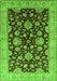 Oriental Green Traditional Rug, urb707grn