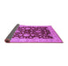 Sideview of Oriental Purple Traditional Rug, urb707pur