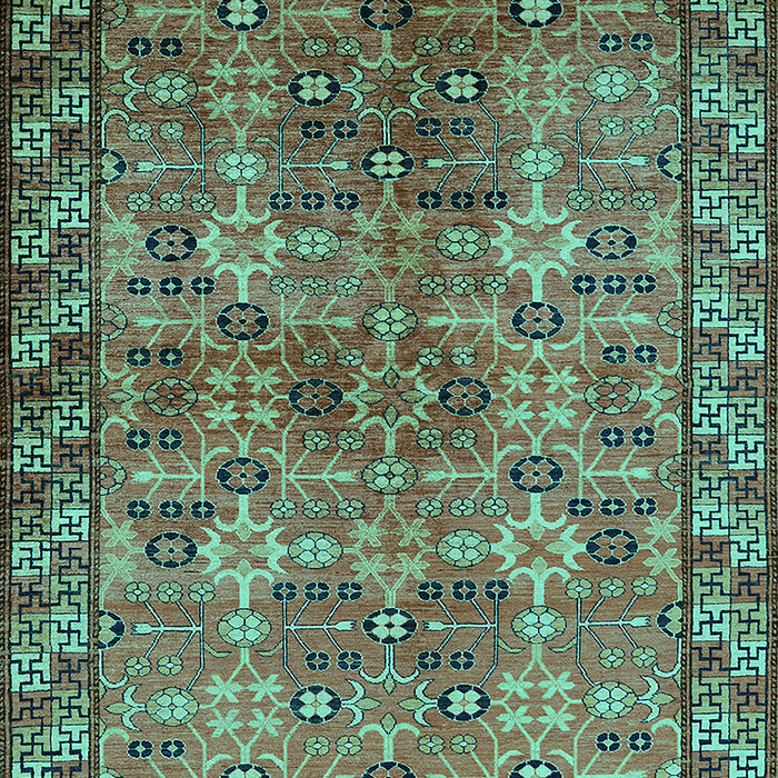 Oriental Turquoise Industrial Rug, urb708turq