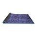 Sideview of Oriental Blue Industrial Rug, urb708blu