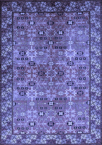 Oriental Blue Industrial Rug, urb708blu