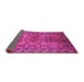 Sideview of Oriental Pink Industrial Rug, urb708pnk