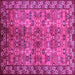 Square Oriental Pink Industrial Rug, urb708pnk