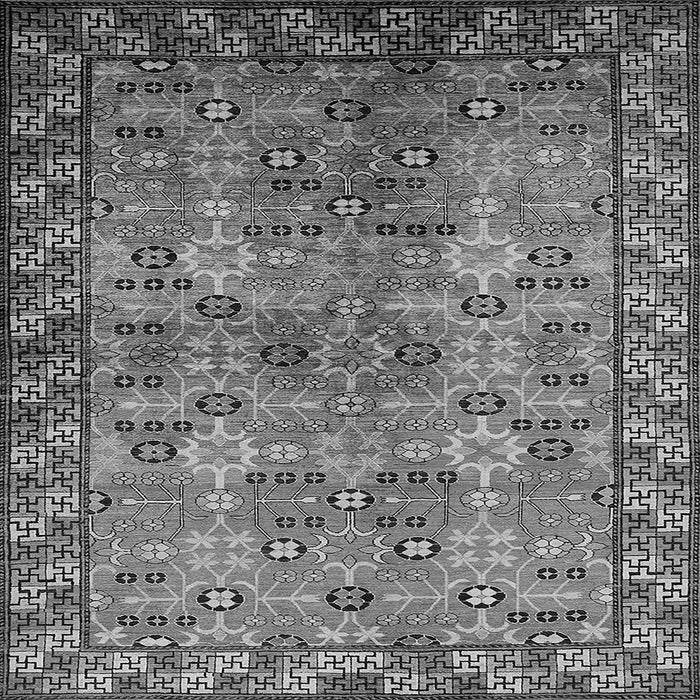 Square Oriental Gray Industrial Rug, urb708gry