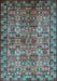 Oriental Light Blue Industrial Rug, urb708lblu