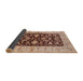 Sideview of Mid-Century Modern Sandy Brown Oriental Rug, urb709