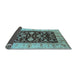 Sideview of Oriental Light Blue Traditional Rug, urb709lblu