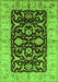 Oriental Green Traditional Rug, urb709grn