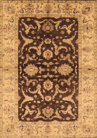 Oriental Brown Traditional Rug, urb709brn