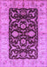Machine Washable Oriental Purple Traditional Area Rugs, wshurb709pur