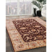 Machine Washable Industrial Modern Sandy Brown Rug in a Family Room, wshurb709
