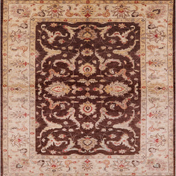 Square Machine Washable Industrial Modern Sandy Brown Rug, wshurb709