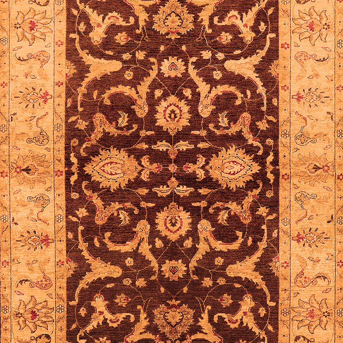 Machine Washable Oriental Orange Traditional Area Rugs, wshurb709org