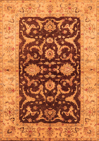 Oriental Orange Traditional Rug, urb709org