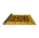 Sideview of Oriental Yellow Traditional Rug, urb709yw