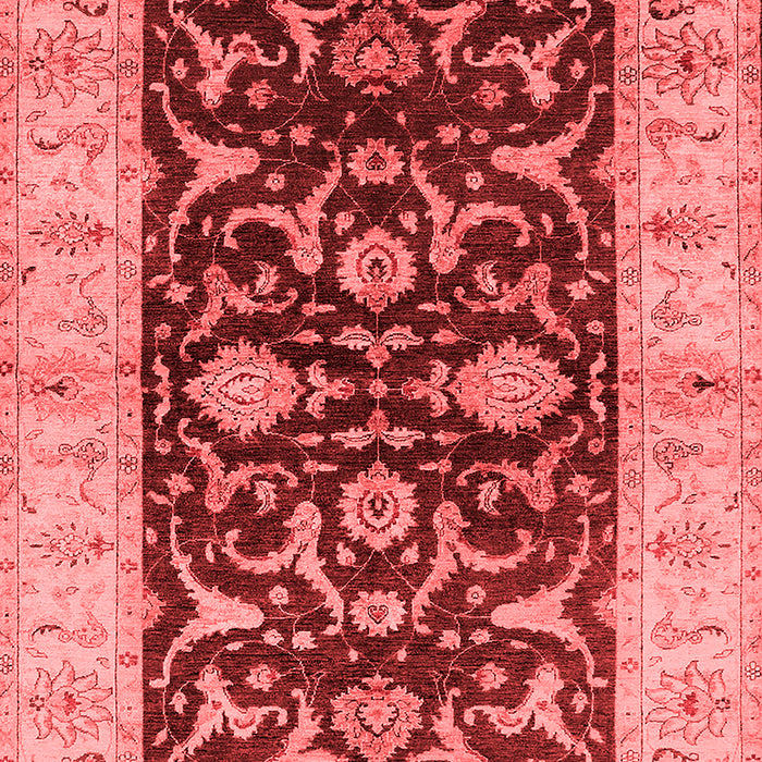 Machine Washable Oriental Red Traditional Rug, wshurb709red