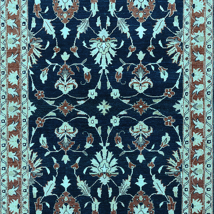 Oriental Light Blue Traditional Rug, urb710lblu