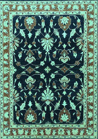 Oriental Turquoise Traditional Rug, urb710turq