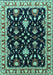 Oriental Turquoise Traditional Rug, urb710turq