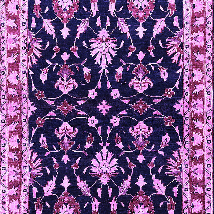 Machine Washable Oriental Purple Traditional Area Rugs, wshurb710pur