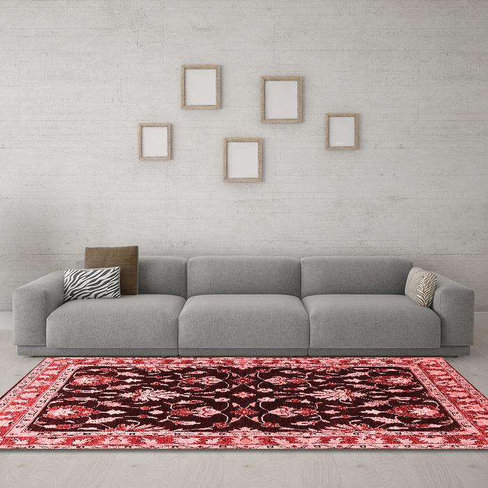 Traditional Red Washable Rugs