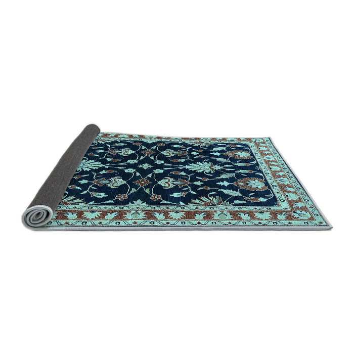 Sideview of Oriental Light Blue Traditional Rug, urb710lblu