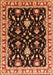 Machine Washable Oriental Orange Traditional Area Rugs, wshurb710org