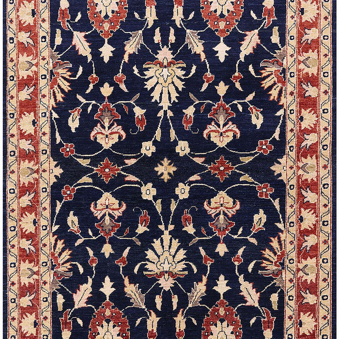 Mid-Century Modern Purple Lily Purple Oriental Rug, urb710