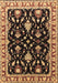 Machine Washable Oriental Brown Traditional Rug, wshurb710brn