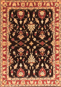 Oriental Orange Traditional Rug, urb710org