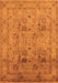 Machine Washable Oriental Orange Industrial Area Rugs, wshurb711org