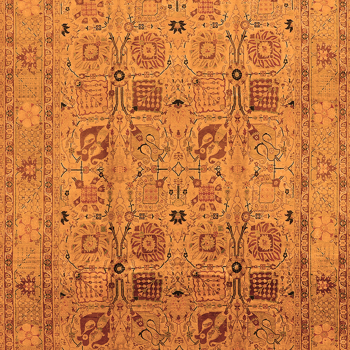Machine Washable Oriental Orange Industrial Area Rugs, wshurb711org