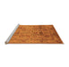 Sideview of Machine Washable Oriental Orange Industrial Area Rugs, wshurb711org