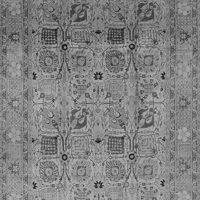 Machine Washable Oriental Gray Industrial Rug, wshurb711gry