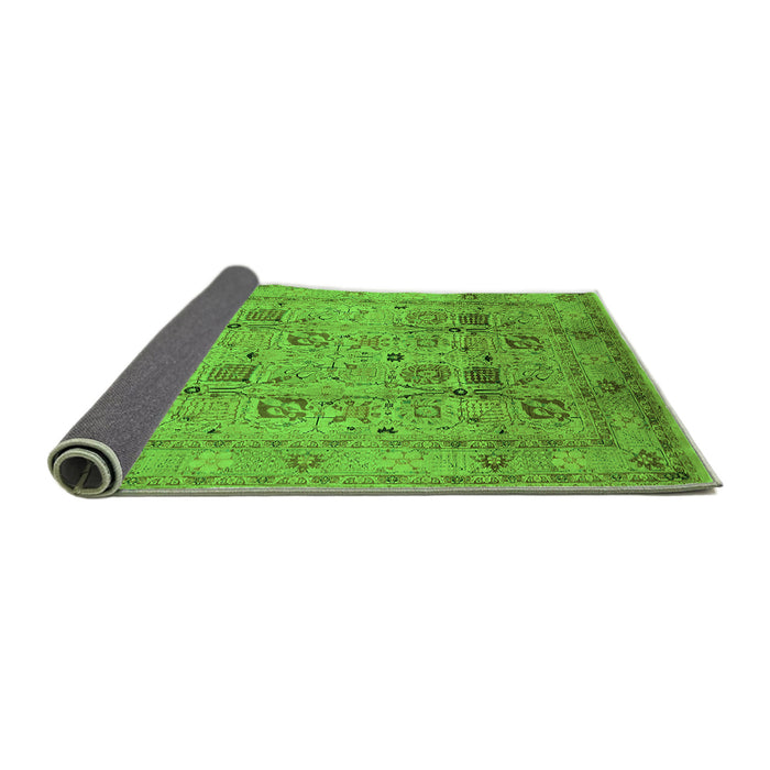 Sideview of Oriental Green Industrial Rug, urb711grn