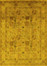 Oriental Yellow Industrial Rug, urb711yw