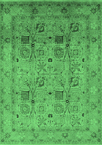 Oriental Emerald Green Industrial Rug, urb711emgrn