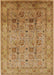 Mid-Century Modern Orange Oriental Rug, urb711