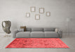 Industrial Red Washable Rugs