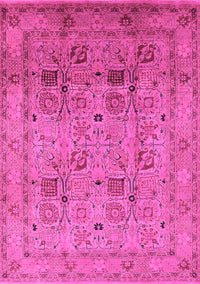 Oriental Pink Industrial Rug, urb711pnk