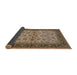 Sideview of Mid-Century Modern Camel Brown Oriental Rug, urb712