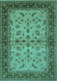Oriental Turquoise Traditional Rug, urb712turq