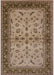 Mid-Century Modern Camel Brown Oriental Rug, urb712