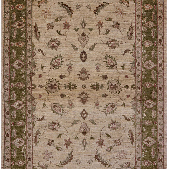 Mid-Century Modern Camel Brown Oriental Rug, urb712