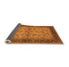 Sideview of Oriental Orange Traditional Rug, urb712org